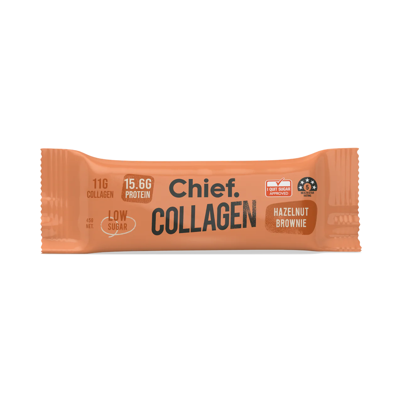 Chief Collagen Protein Hazelnut Brownie Bar