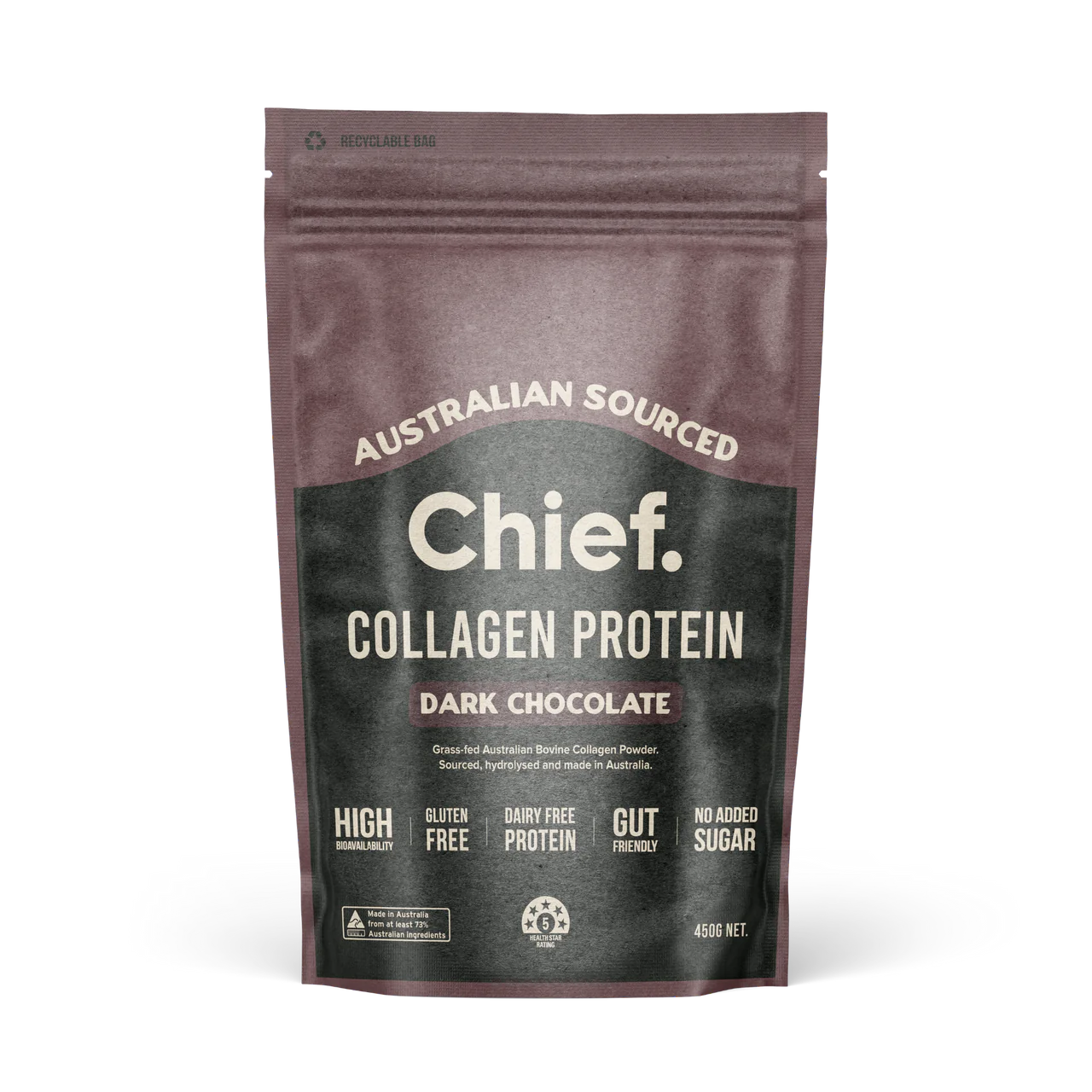 Chief Collagen Powder Protein Dark Chocolate