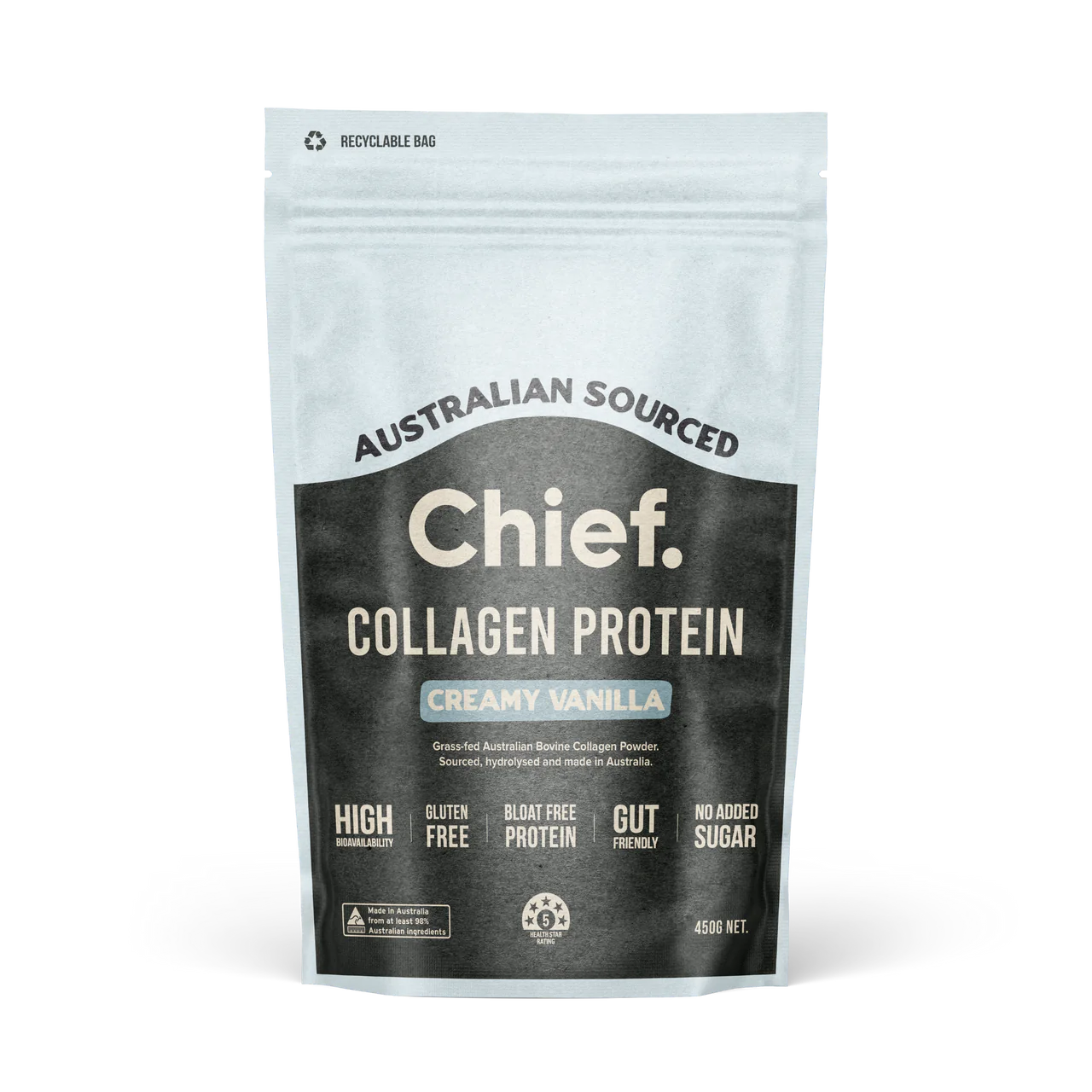 Chief Collagen Powder Protein Creamy Vanilla