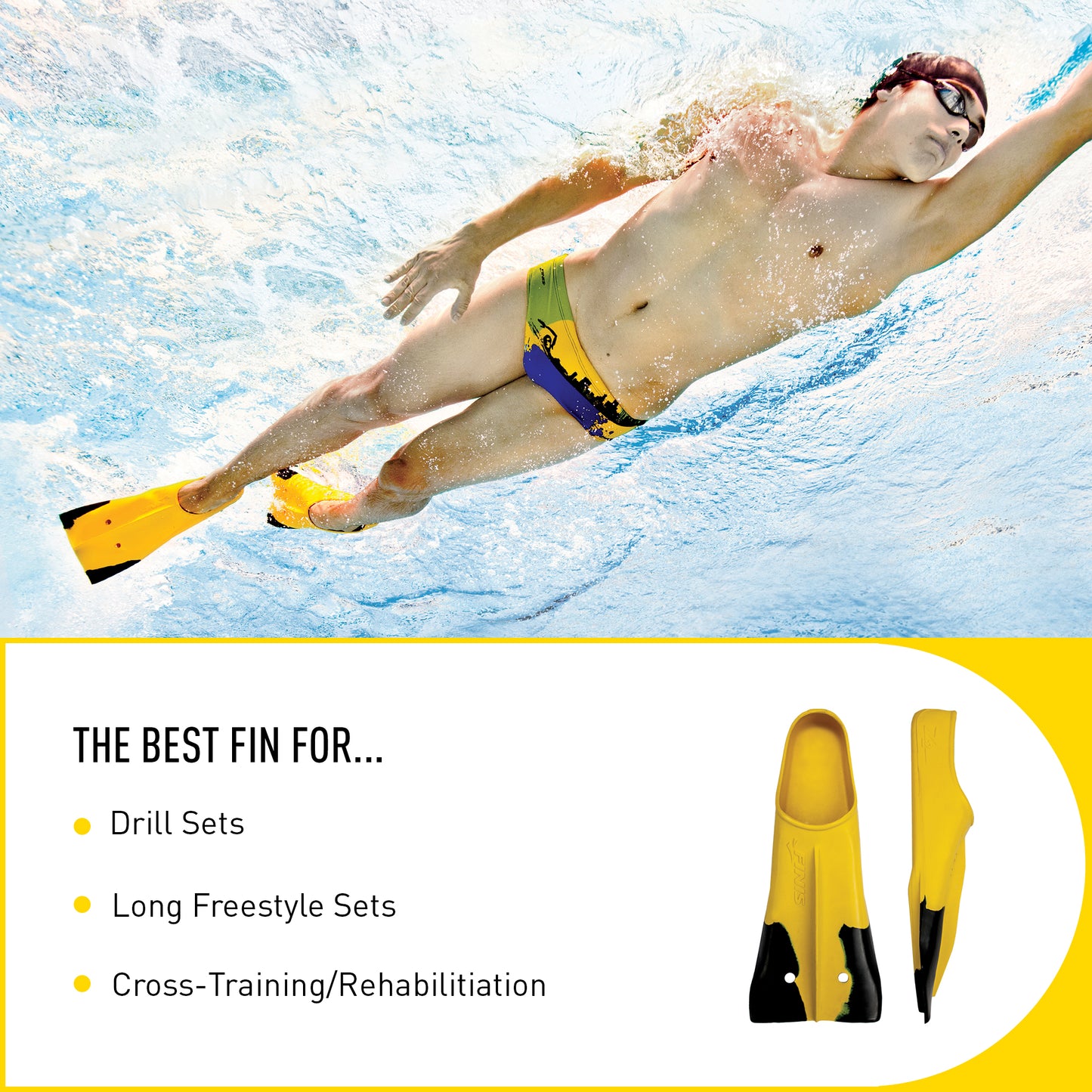 FINIS Z2 Gold Zoomers | Short Blade Swim Fins