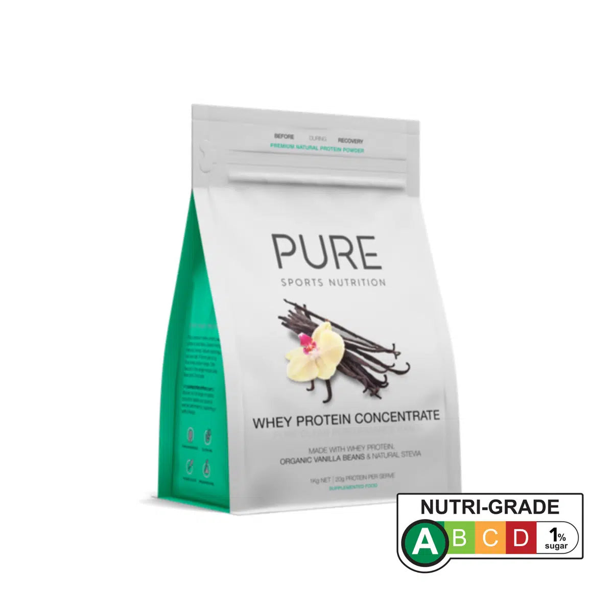 PURE Whey Protein  -  Organic Vanilla & Cinnamon - 17 serves or 33 serves