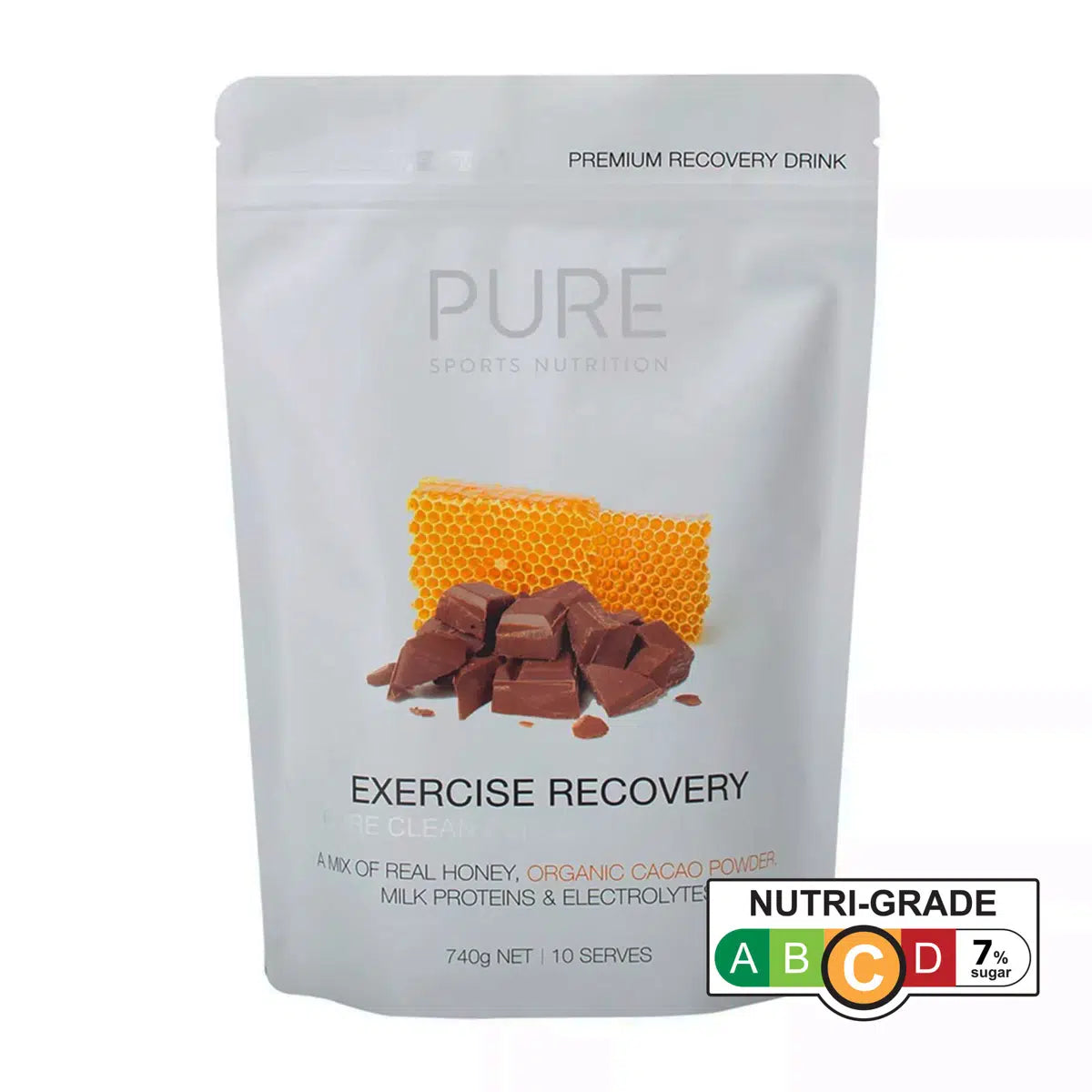 PURE Exercise Recovery Cacao & Honey 740g Pouch