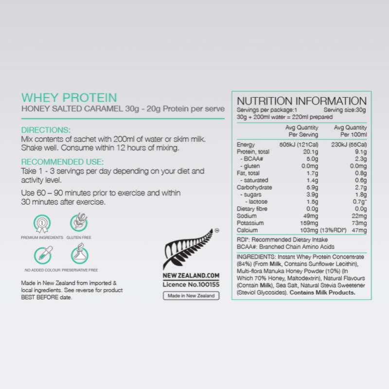 PURE Whey Protein - 30g sachet / 1 serves